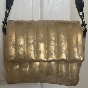 THINK ROYLN Bar Bag - Pearl Gold Convertible Crossbody